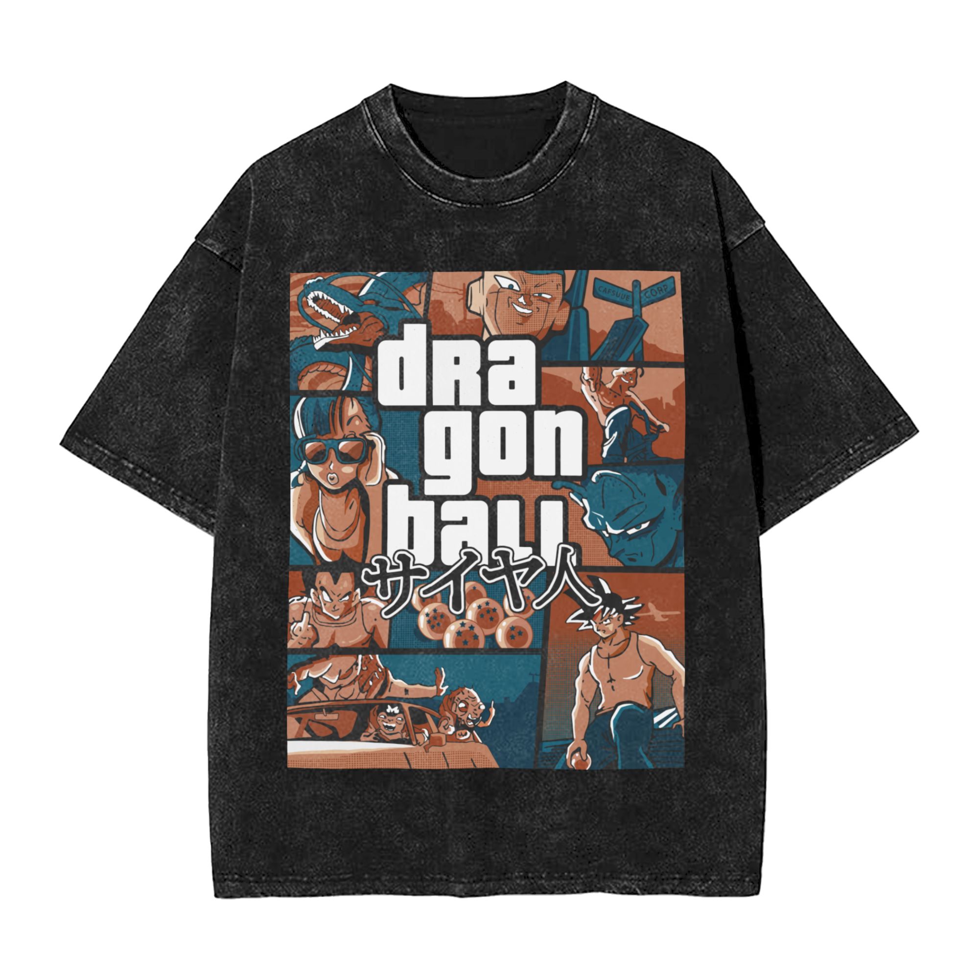 Women Fashion Png - 세탁된 티셔츠 Grand Theft Dragon Ball