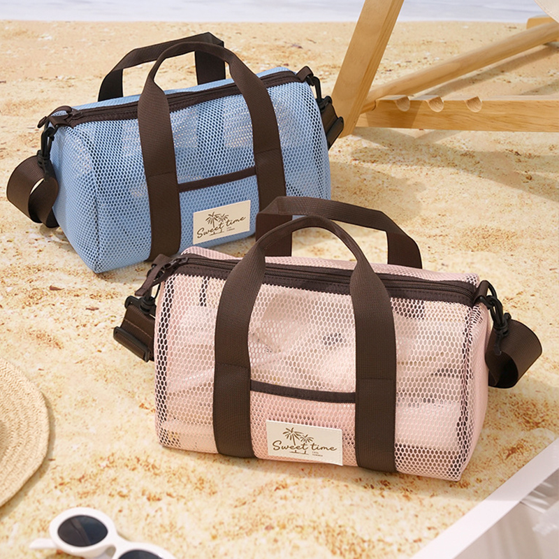 Crossbody Bag Women - 시스루 메쉬 비치백 퀵 드라이 수영/헬스