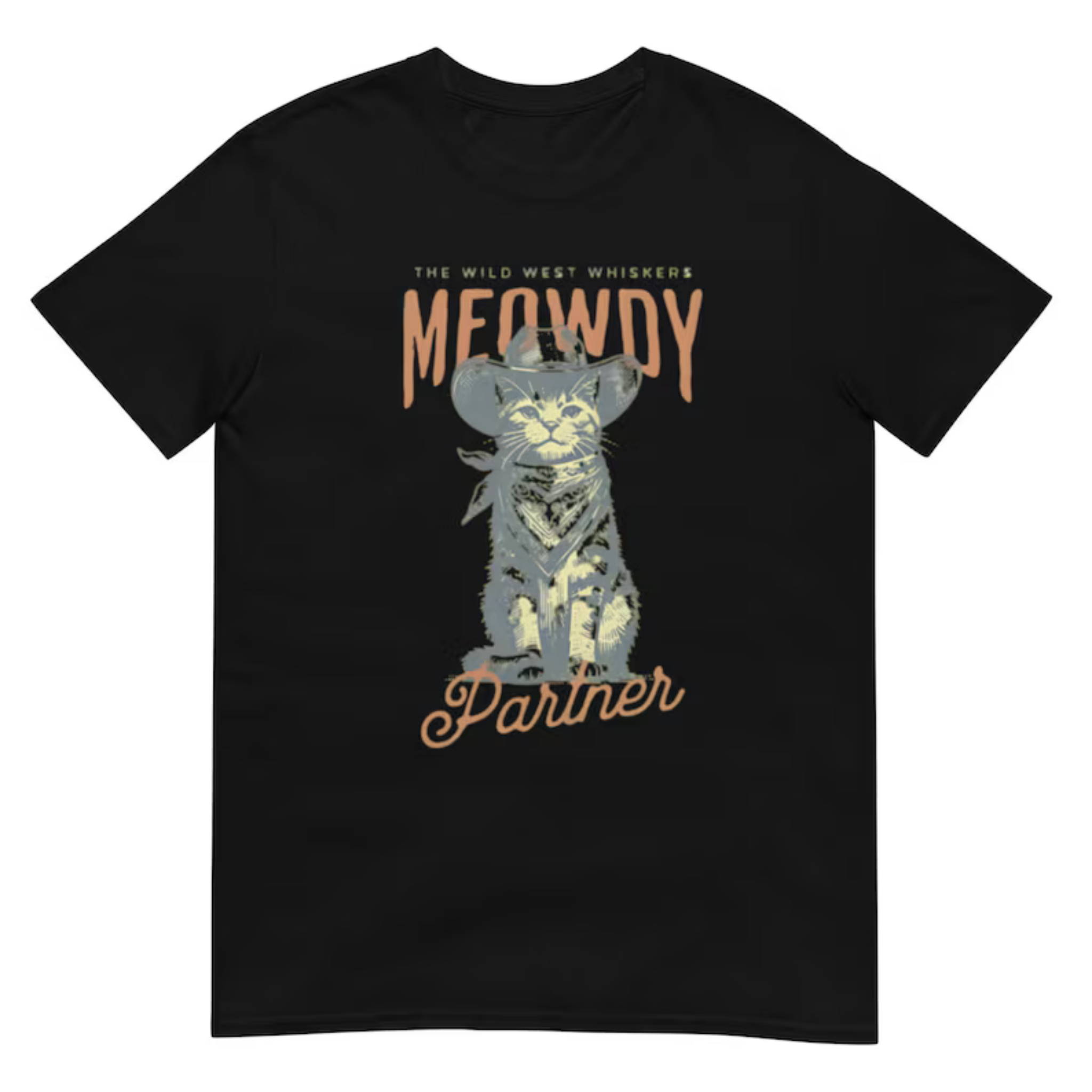 Women'S Fashion Wild West - 여성 반팔 티셔츠 Meowdy Partner Western