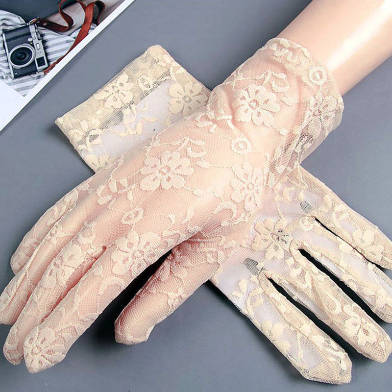 Women'S Fashion Gloves - 여성 장갑 여름 짧은 레이스 통기성