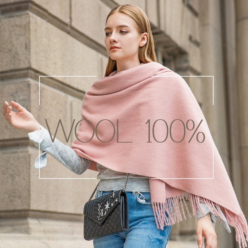 Women'S Fashion Poncho - 양모 겨울 스카프 여성 패션 목도리
