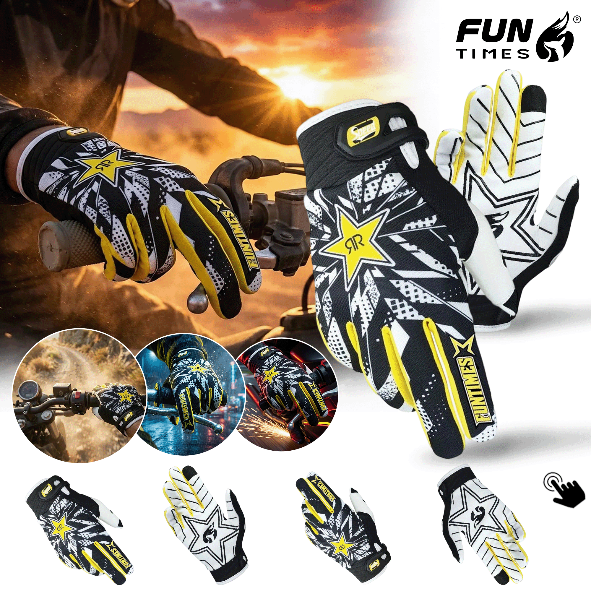 Women Fashion Gloves - 펀타임즈 새로운 야외 스포츠 사이클링 장갑