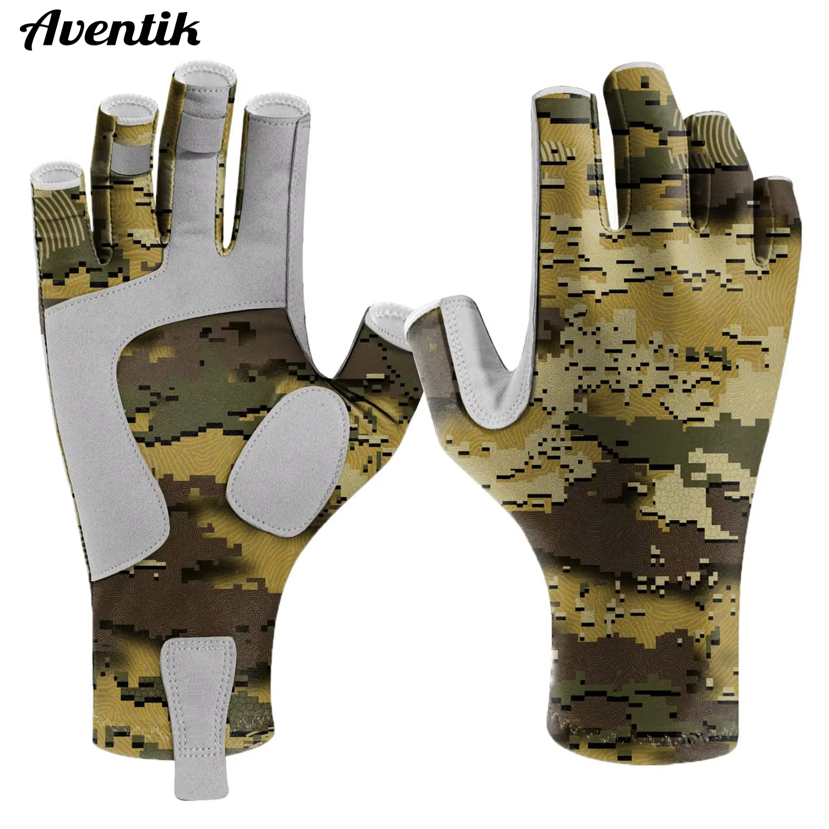 Women Fashion Gloves - Aventik 핑거리스 낚시 장갑은 남성과 여성을