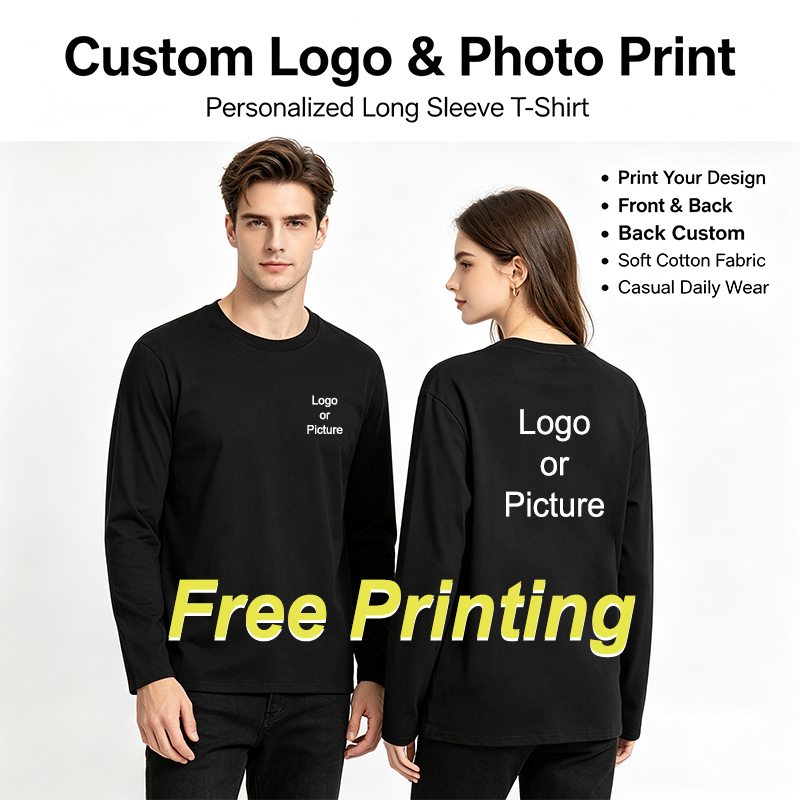 Women Fashion Blouse - 맞춤형 코튼 긴팔 티셔츠 남성 패션