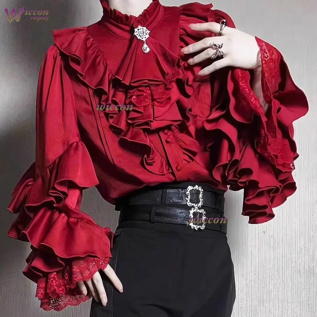 Women Fashion Blouse - 로리타 고딕 뱀파이어 코스프레 우지 패션