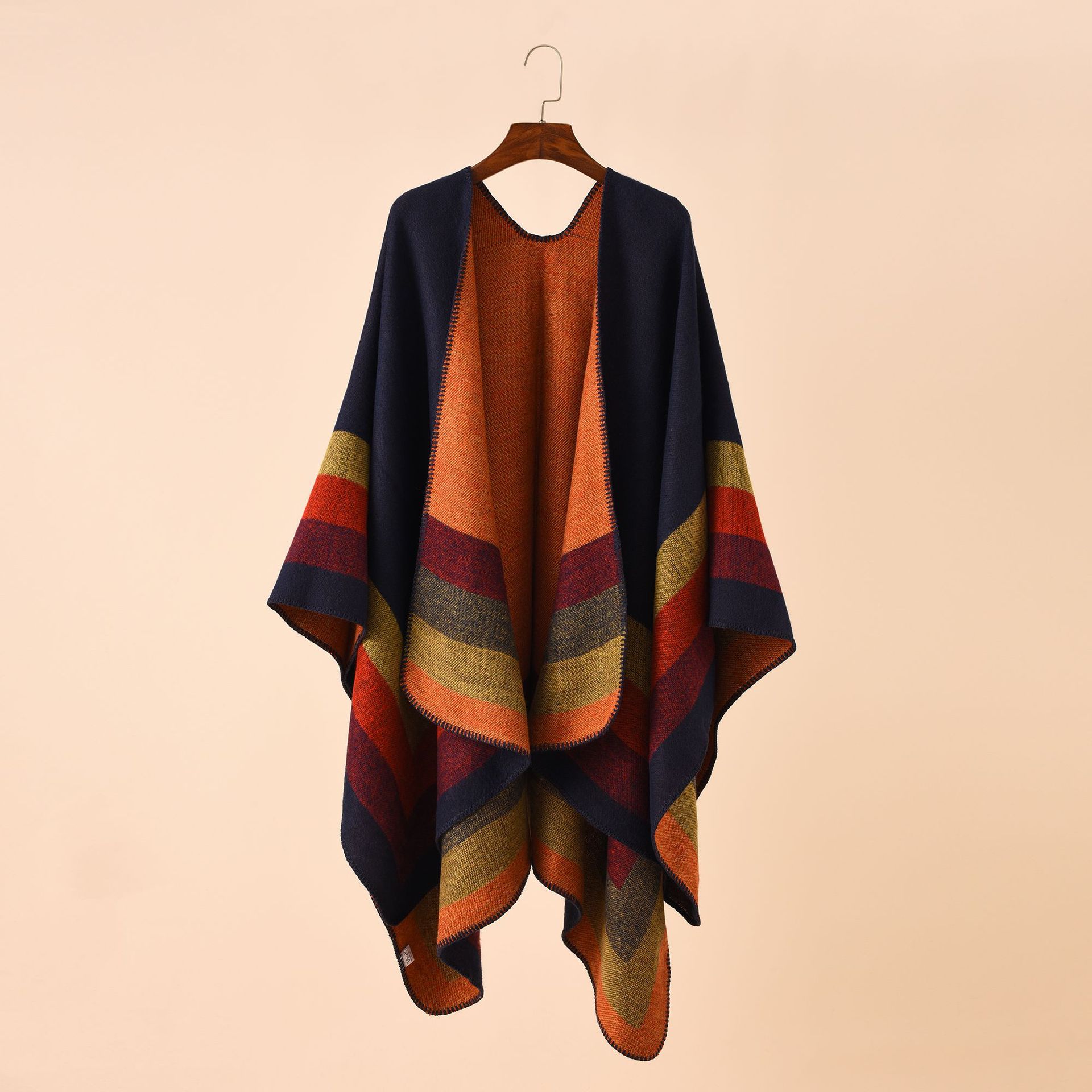 2024 새로운 패션 겨울 따뜻한 격자 무늬 판초와 여 - Women'S Fashion Poncho 리뷰 및 가격