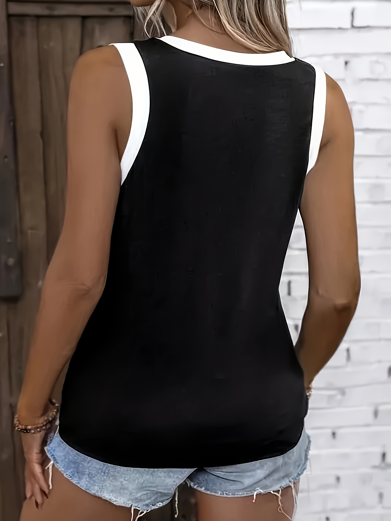 플러스 사이즈 여성용 민소매 V넥 탱크탑 캐주얼 시크  - V Neck Cami Top 리뷰 및 가격