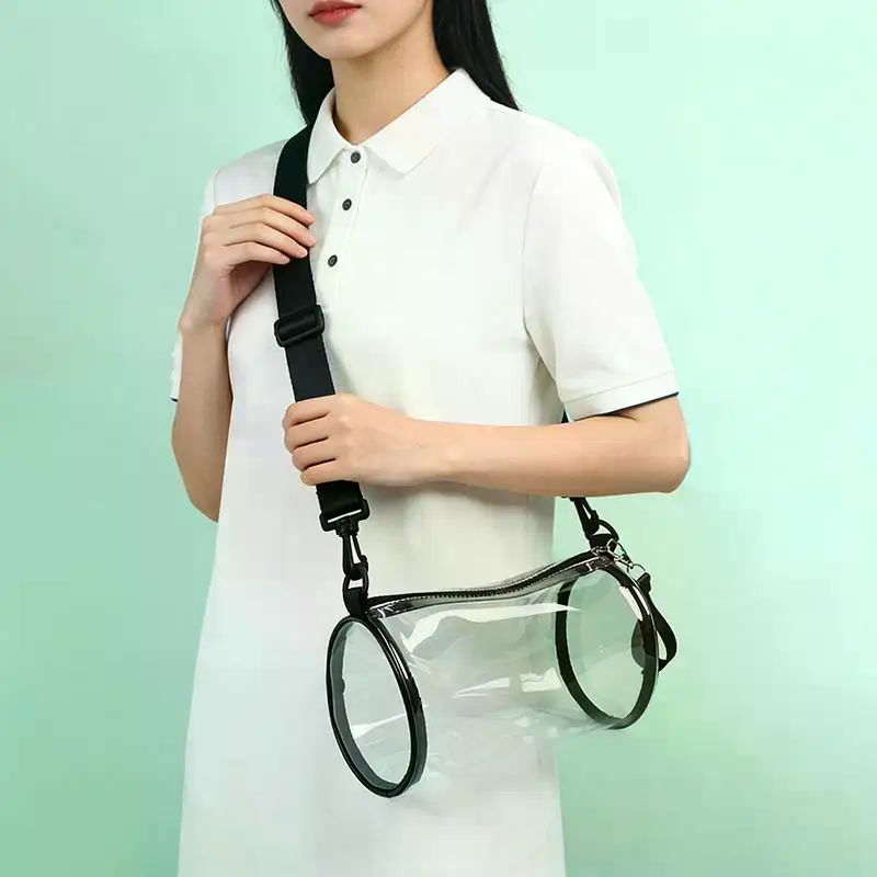 여성용 투명 레이저 크로스바디 백 원통형 패션 미니 숄 - Crossbody Bag Women 리뷰 및 가격