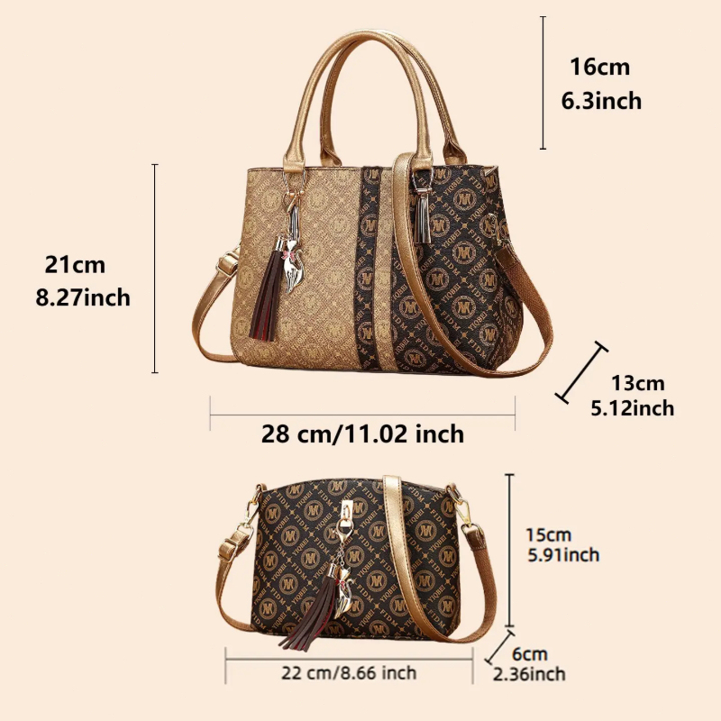 여성용 핸드백 세트(숄더백 포함), 클래식 프린트 대용 - Crossbody Bag Women 리뷰 및 가격