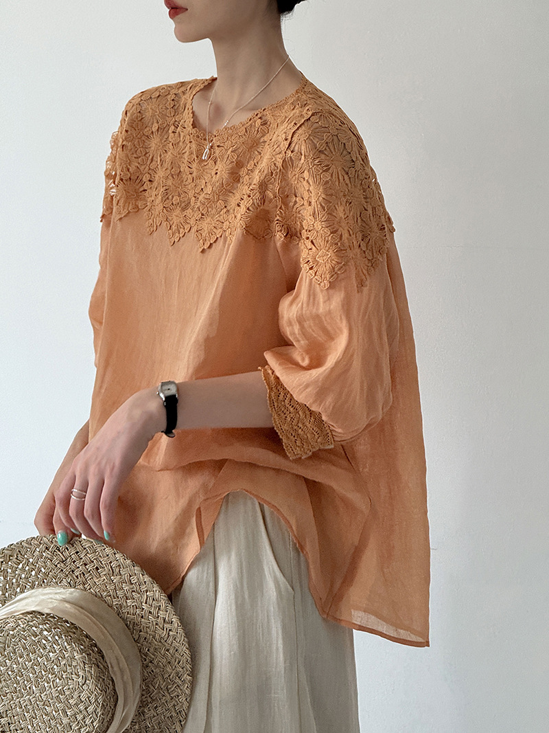 2026 여성 여름 100% 린넨 블라우스 하프 슬리브 - Women Fashion Blouse 리뷰 및 가격