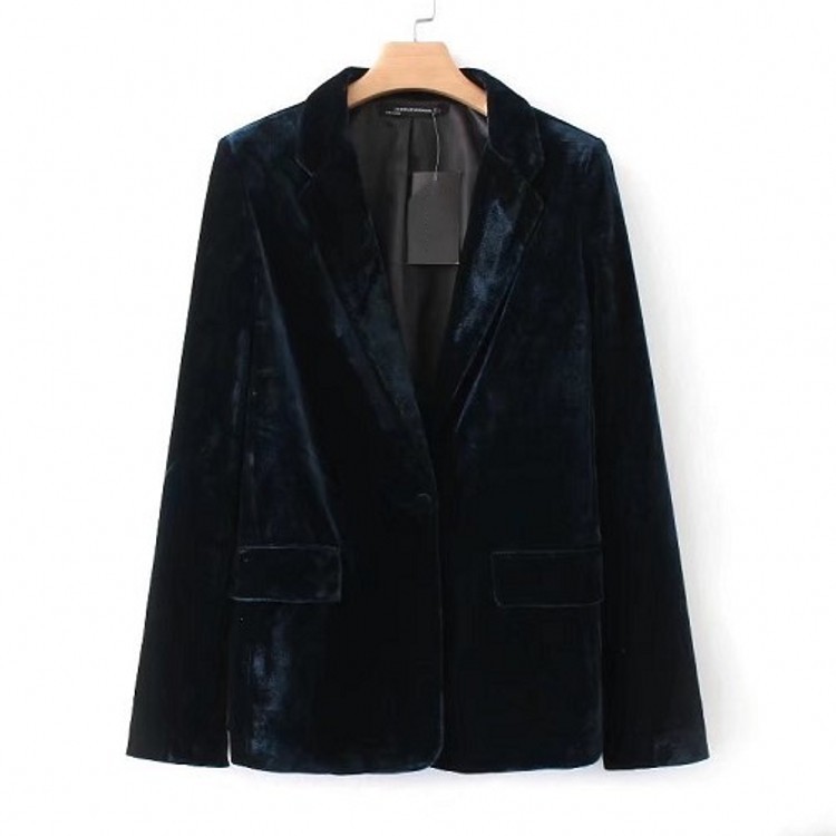 Mandylandy 벨벳 탑 정장 코트 여성 긴 소매  - Velvet Blazer Women 리뷰 및 가격