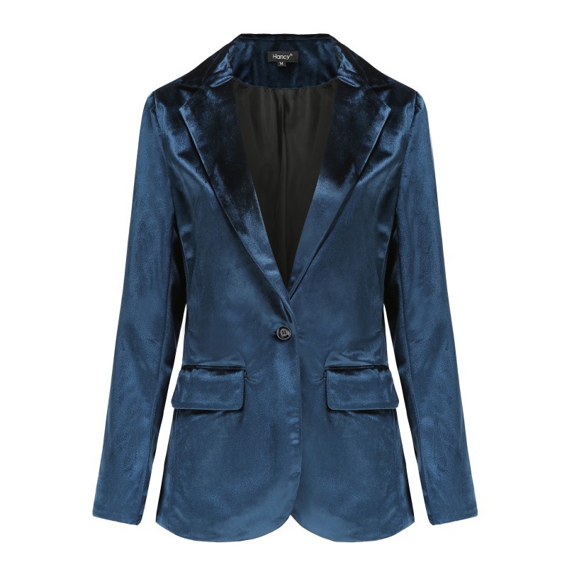 Mandylandy 벨벳 탑 정장 코트 여성 긴 소매  - Velvet Blazer Women 리뷰 및 가격