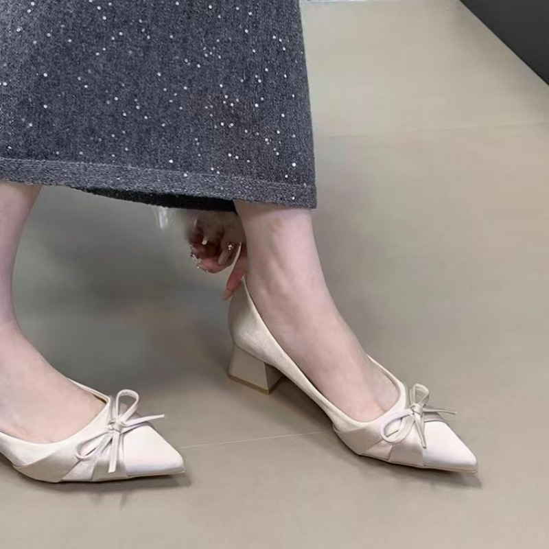 레트로 미드랭스 싱글 슈즈 봄 여름 신상 패션 벨트 버 - Fashion Women Belt 리뷰 및 가격
