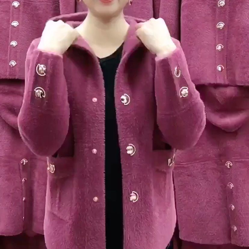 중년 노인 어머니 모조 밍크 벨벳 코트, 가을 겨울 두 - Velvet Blazer Women 리뷰 및 가격