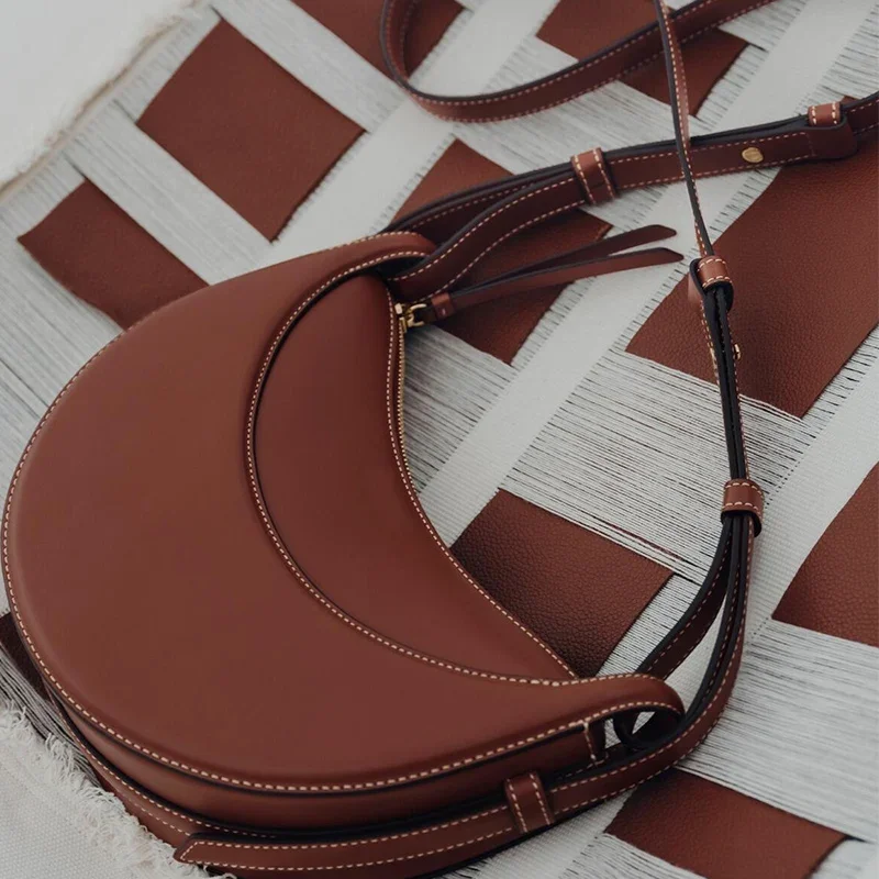 새로운 트렌디한 프랑스 스타일 가죽 여성 숄더백 - 초 - Crossbody Bag Women 리뷰 및 가격