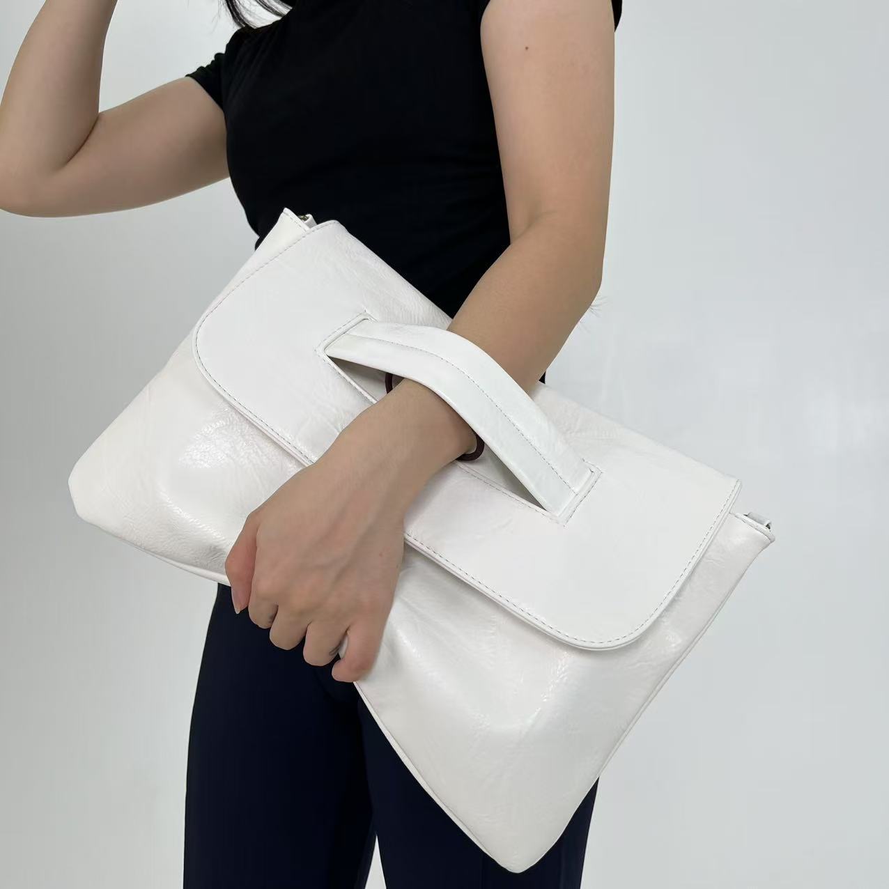 숙녀 패션 비즈니스 대용량 장갑 가방 부드러운 가죽 문 - Women'S Fashion Gloves 리뷰 및 가격