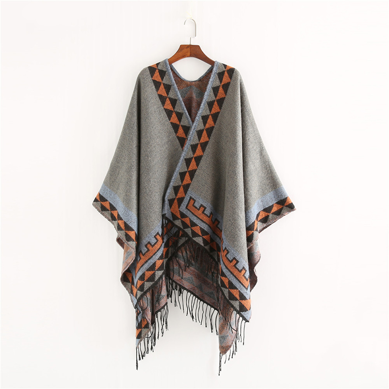 인도 스타일 패션 기하학 술 파시미나 판초와 케이프 코 - Women'S Fashion Poncho 리뷰 및 가격