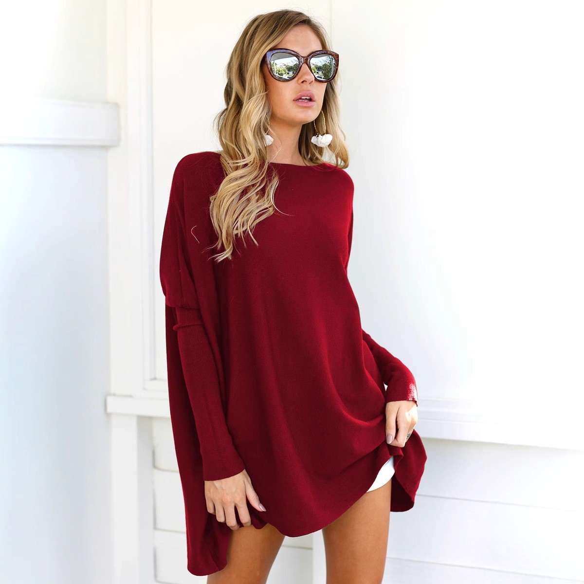 여성용 긴팔 티셔츠 핑크 올리브 그린 버건디 캐주얼 탑 - Women Fashion Blouse 리뷰 및 가격