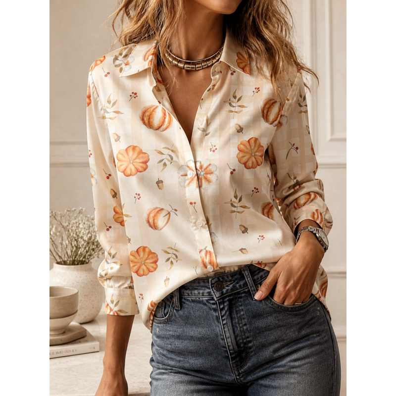 2026 패션 라펠 칼라 긴팔 셔츠 만능 코디 우아한  - Women Fashion Blouse 리뷰 및 가격