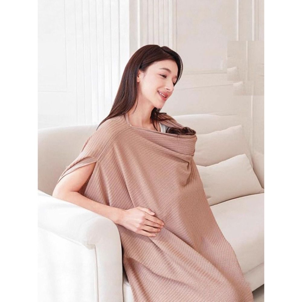 새로운 부드러운 모유 수유 커버, 통기성 좋은 와플 니 - Women'S Fashion Poncho 리뷰 및 가격