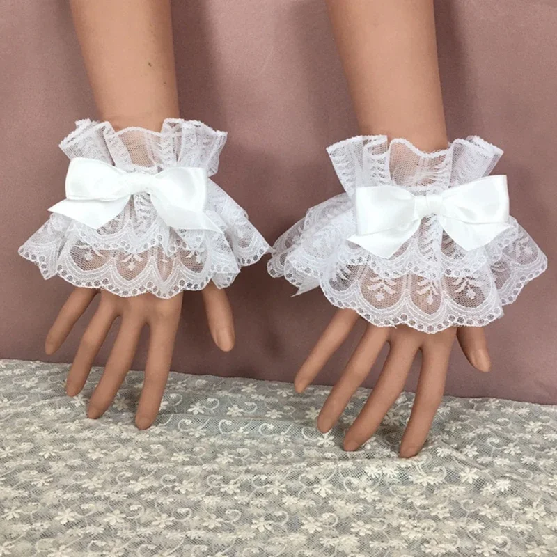 일본 여성 소녀 로리타 멀티컬러 리본 장갑 가짜 소매  - Women'S Fashion Gloves 리뷰 및 가격