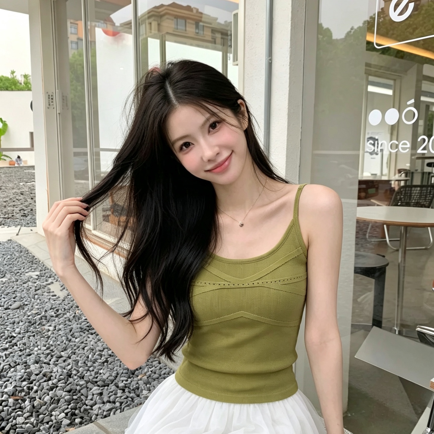 여름 신상 스파이시 걸 조절 가능한 스트랩 V넥 캐미탑 - V Neck Cami Top 리뷰 및 가격