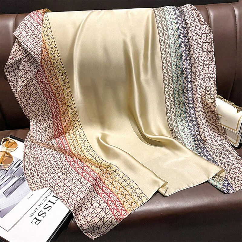 여성용 2024 실크 스카프, 럭셔리 브랜드 히잡 스카 - Women'S Fashion Poncho 리뷰 및 가격