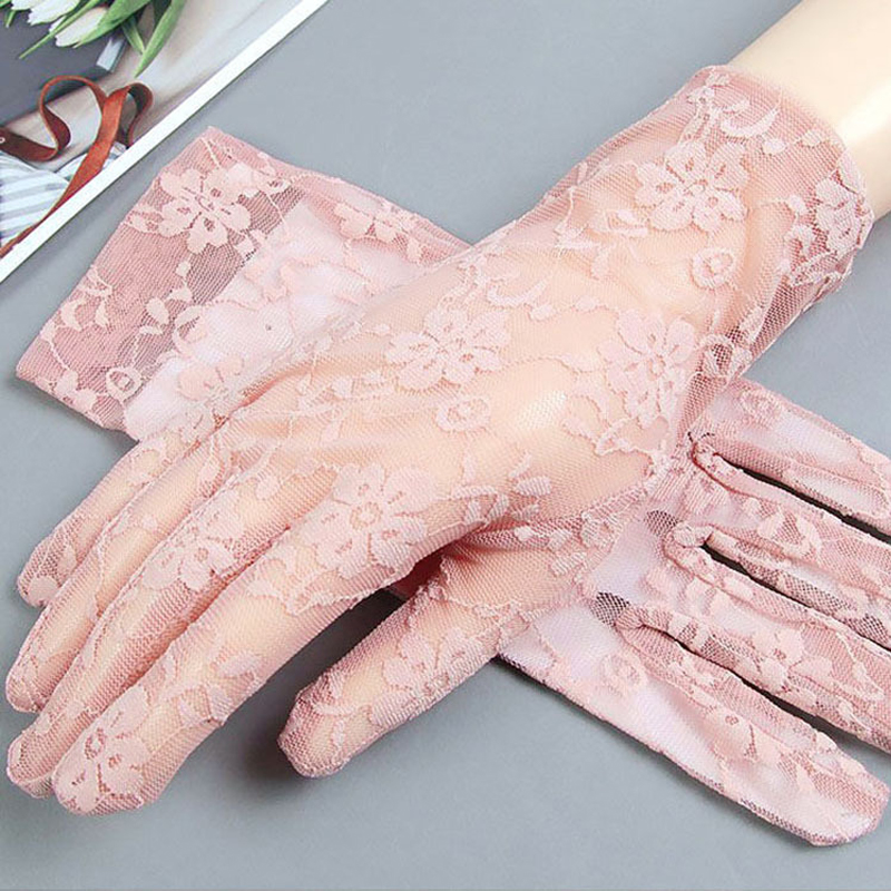 여성 장갑 여름 짧은 레이스 통기성 얇은 스타일 부드러 - Women'S Fashion Gloves 리뷰 및 가격