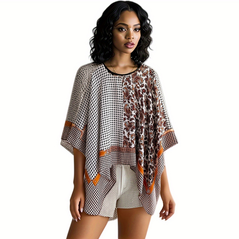 2024 판초 풀오버 숄, 자외선 차단 스카프, 다목적 - Women'S Fashion Poncho 리뷰 및 가격