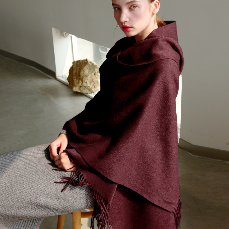 양모 겨울 스카프 여성 패션 목도리 성인 솔리드 스카프 - Women'S Fashion Poncho 리뷰 및 가격