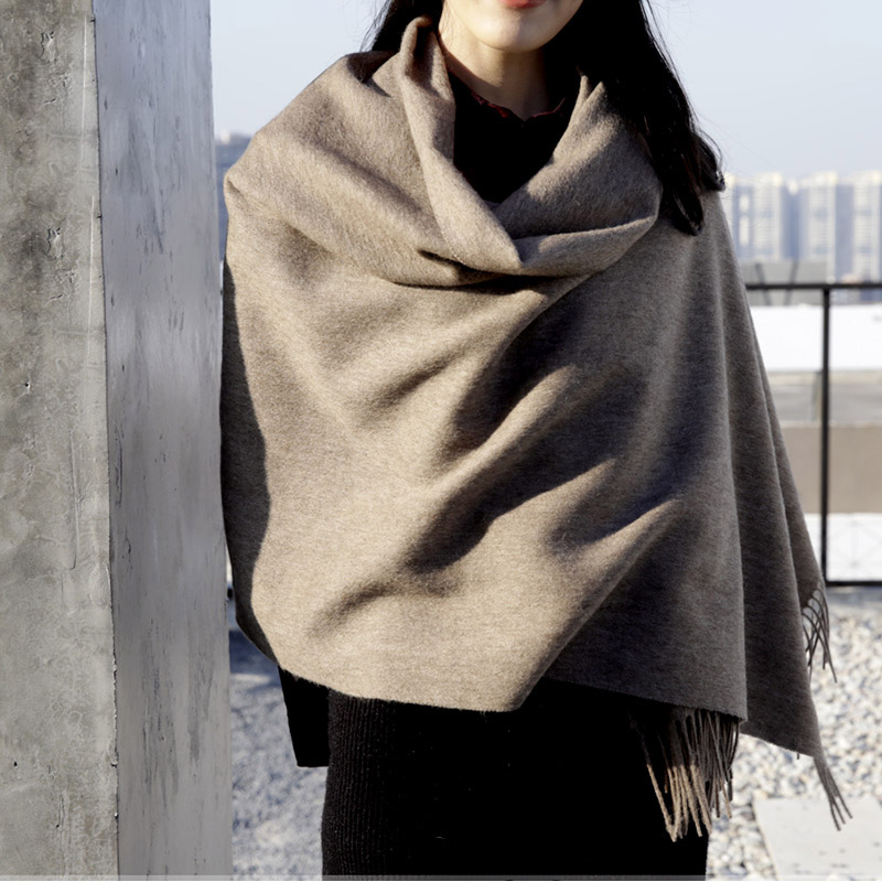 양모 겨울 스카프 여성 패션 목도리 성인 솔리드 스카프 - Women'S Fashion Poncho 리뷰 및 가격