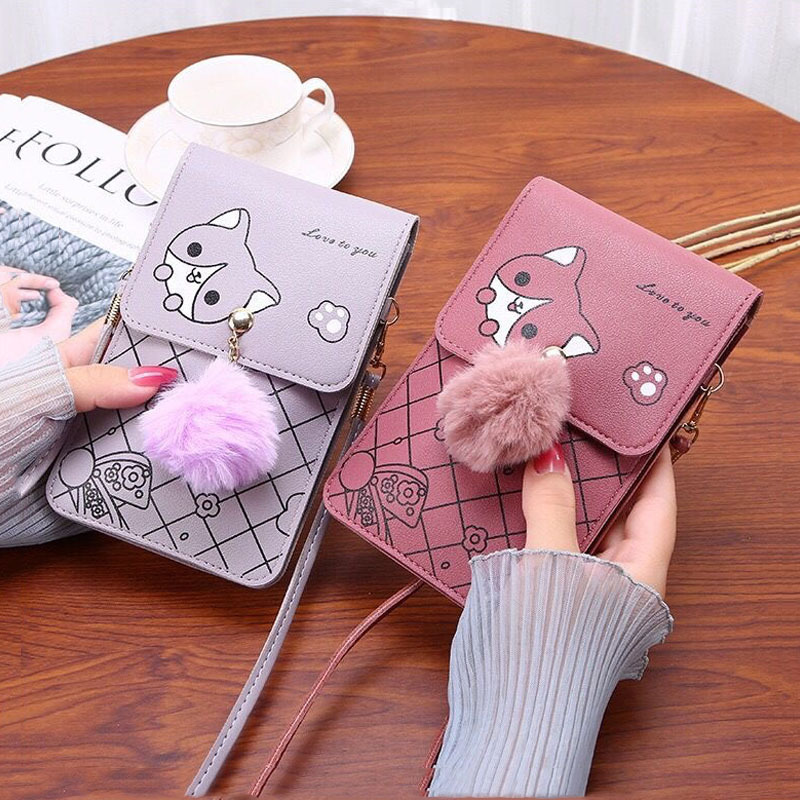 여성을 위한 귀여운 만화 패턴 터치스크린 전화 가방 - - Crossbody Bag Women 리뷰 및 가격