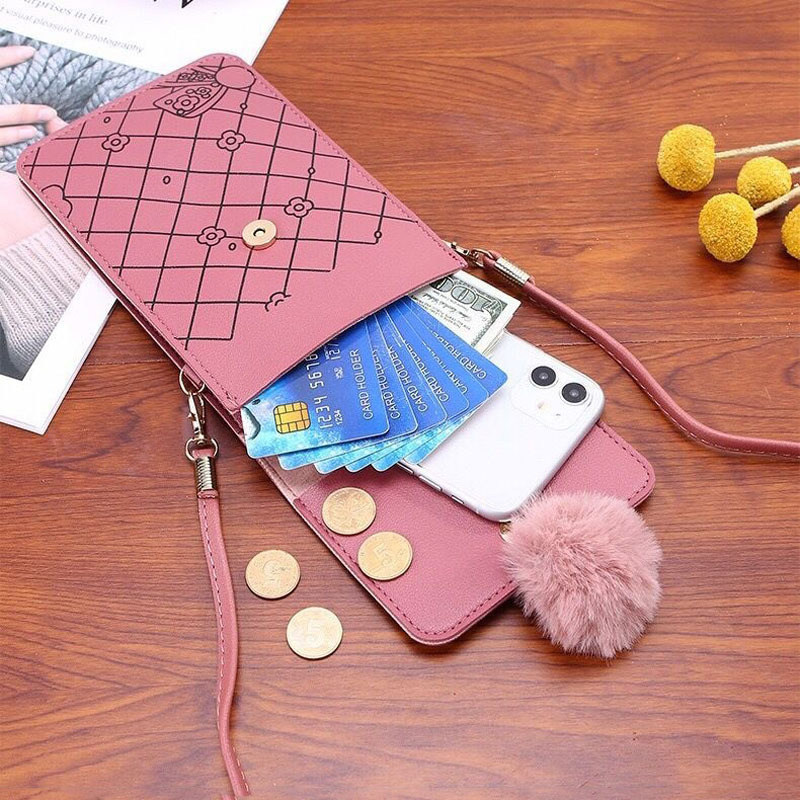 여성을 위한 귀여운 만화 패턴 터치스크린 전화 가방 - - Crossbody Bag Women 리뷰 및 가격