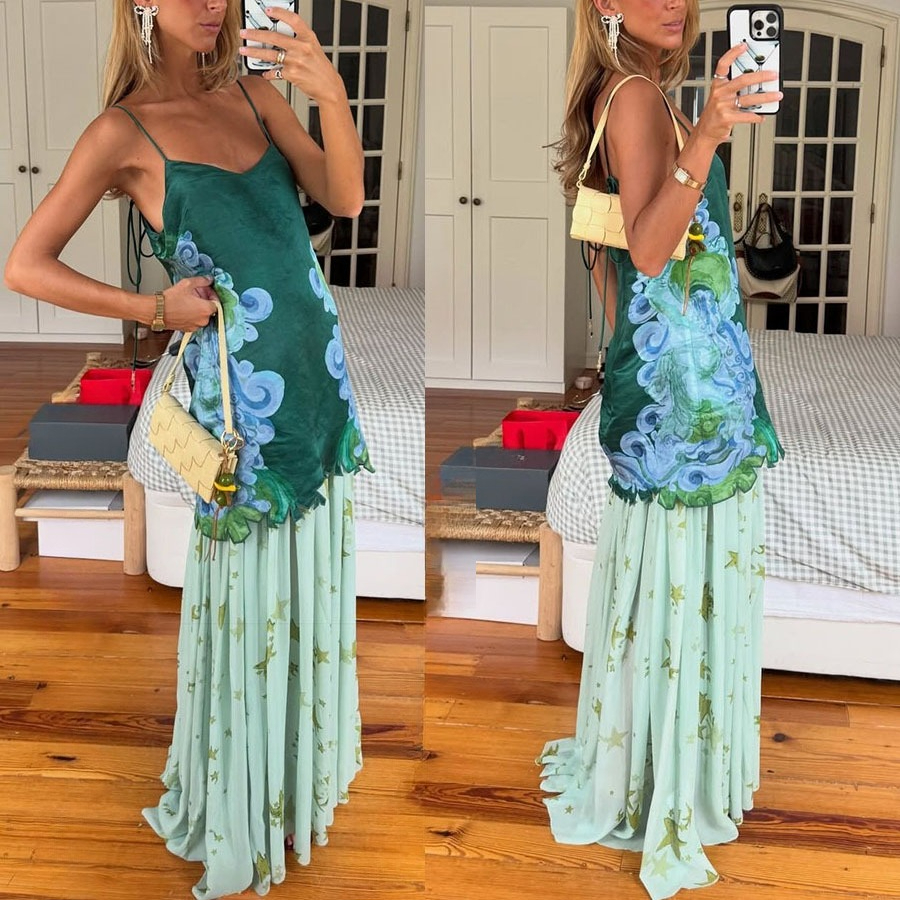 Shpmishal 여성용 2피스 스커트 세트 2026  - V Neck Cami Top 리뷰 및 가격
