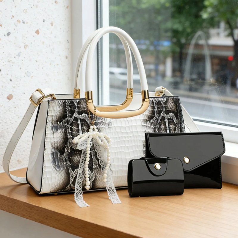 여성용 핸드백 세트, 악어 무늬 이브닝 클러치, 파티  - Crossbody Bag Women 리뷰 및 가격