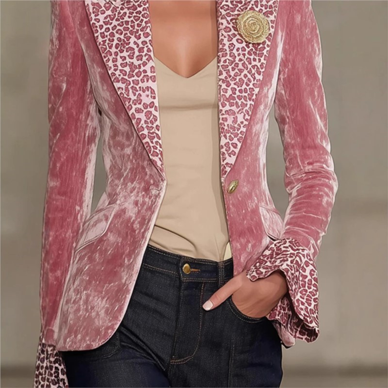 여성용 고급 벨벳 솔리드 컬러 블레이저, 싱글 브레스티 - Velvet Blazer Women 리뷰 및 가격