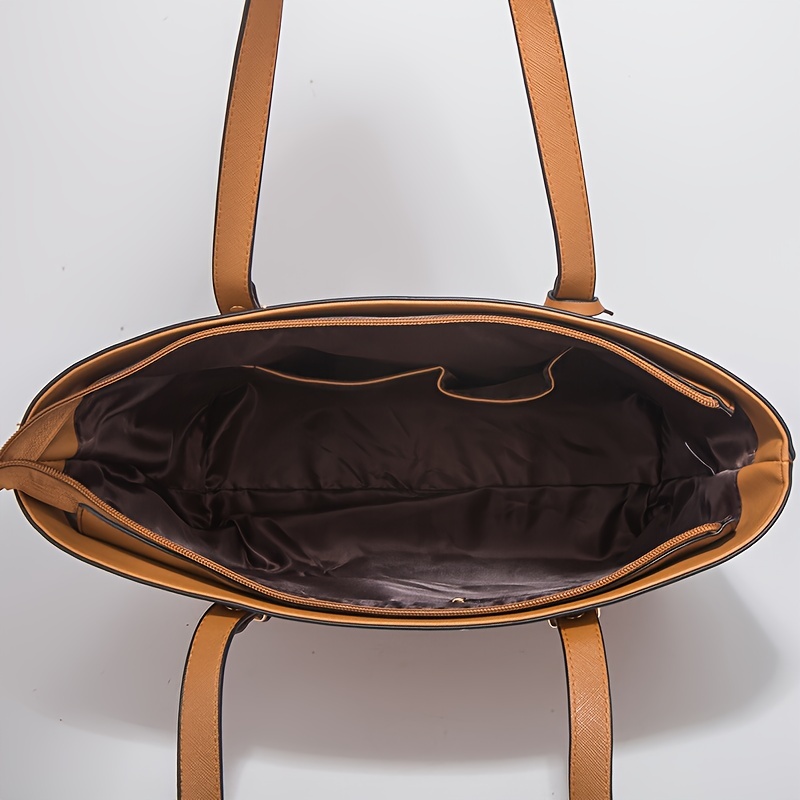4종 세트 여성 가방 세트 단색 토트백 레트로 여성 크 - Crossbody Bag Women 리뷰 및 가격