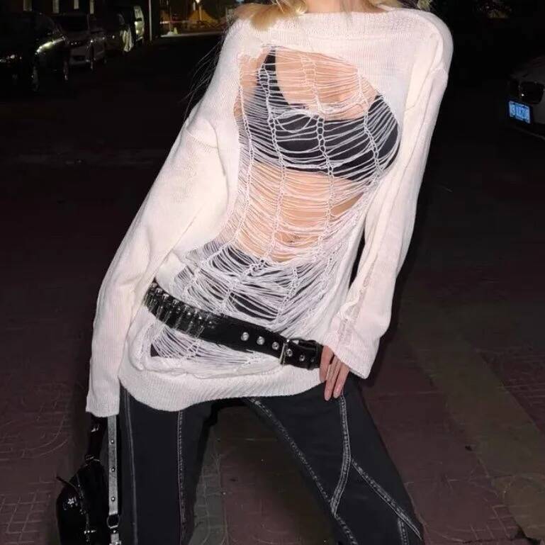 하라주쿠 스타일 Y2K 밀레니얼 펑크 서브컬쳐 홀터넥  - Off Shoulder Top 리뷰 및 가격