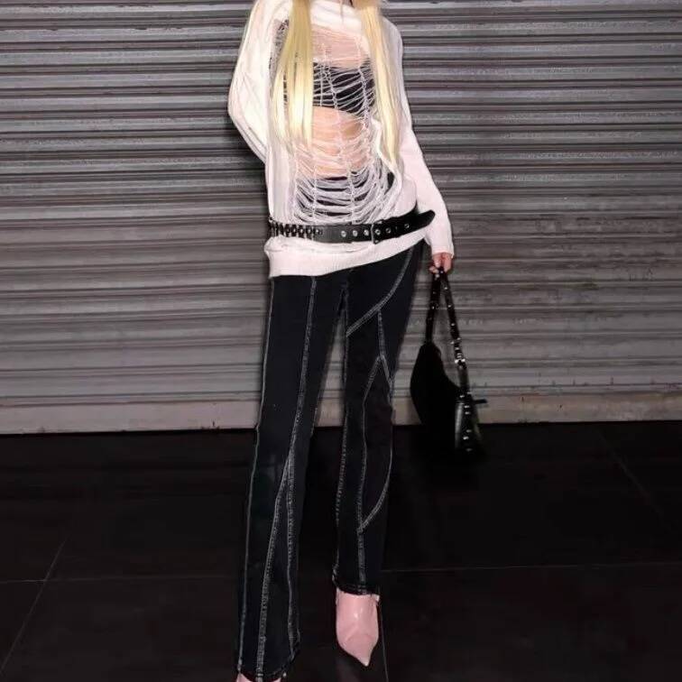 하라주쿠 스타일 Y2K 밀레니얼 펑크 서브컬쳐 홀터넥  - Off Shoulder Top 리뷰 및 가격
