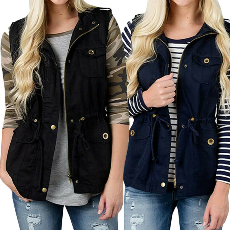 여성용 패션 조끼, 올리브 카고 유틸리티 사파리 조끼, - Women'S Fashion Utility Vest 리뷰 및 가격