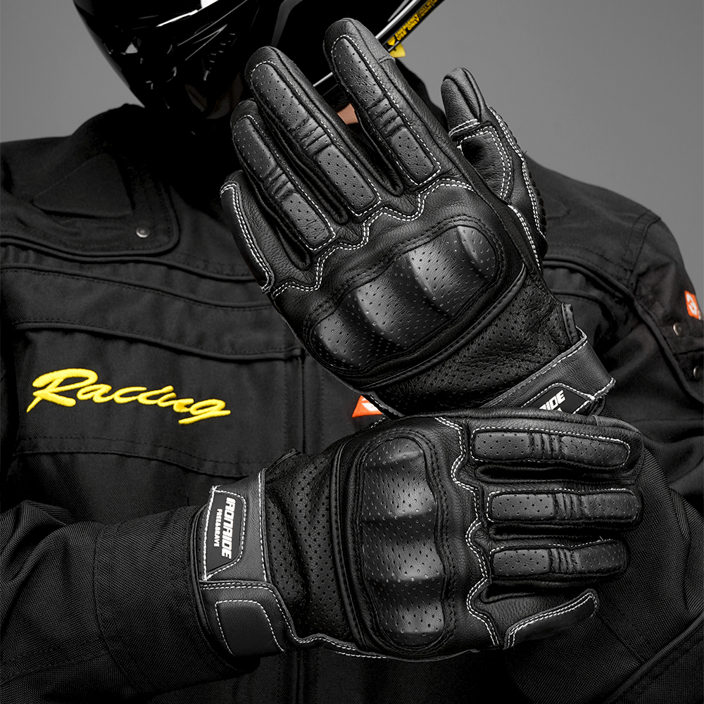 새로운 오토바이 레트로 가죽 장갑 여름 통기성 디자인  - Women Fashion Gloves 리뷰 및 가격