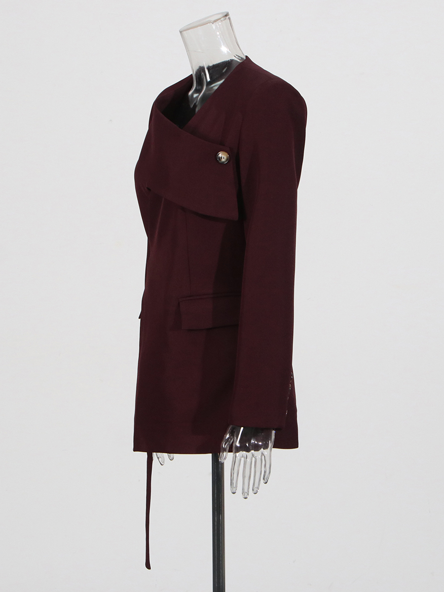 TWOTWINSTYLE 여성용 단색 비대칭 시크 블레이 - Velvet Blazer Women 리뷰 및 가격