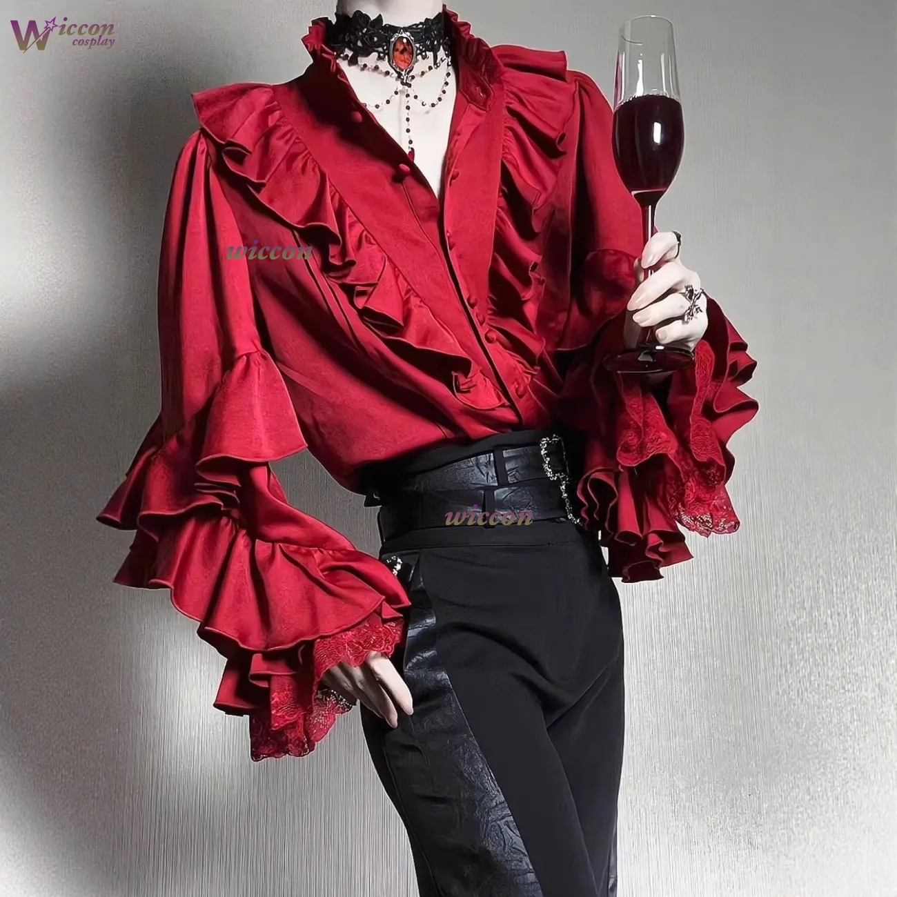로리타 고딕 뱀파이어 코스프레 우지 패션 지라이 케이  - Women Fashion Blouse 리뷰 및 가격