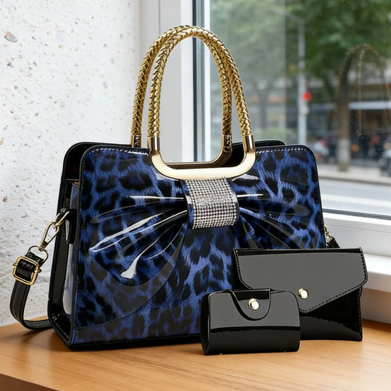 나비 매듭 레오파드 프린트 여성용 가방, 고품질 PU  - Crossbody Bag Women 리뷰 및 가격